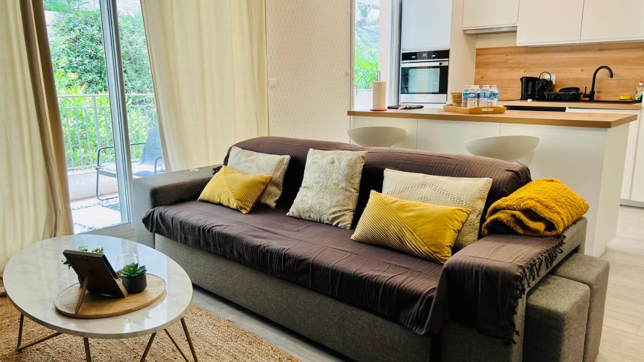 La Villa Ondine - Spacieux Appartement Sur Les Collines Nicoises - Piscine - 2 Parkings - Clim - Wifi Nice Eksteriør billede